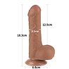 LoveToy Gode coulissant 18,3 cm (Ø 3,5 cm) - Marron