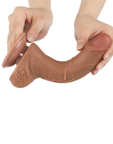 LoveToy Gode coulissant 19,5 cm (Ø 3,5 cm) - Marron
