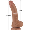 LoveToy Sliding Skin Dildo - Realistischer Dildo 19,5 cm Ø 3,5 cm