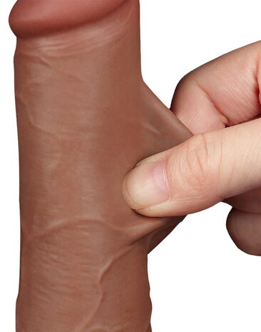 LoveToy Sliding Skin Dildo - Realistischer Dildo 19,5 cm Ø 3,6 cm