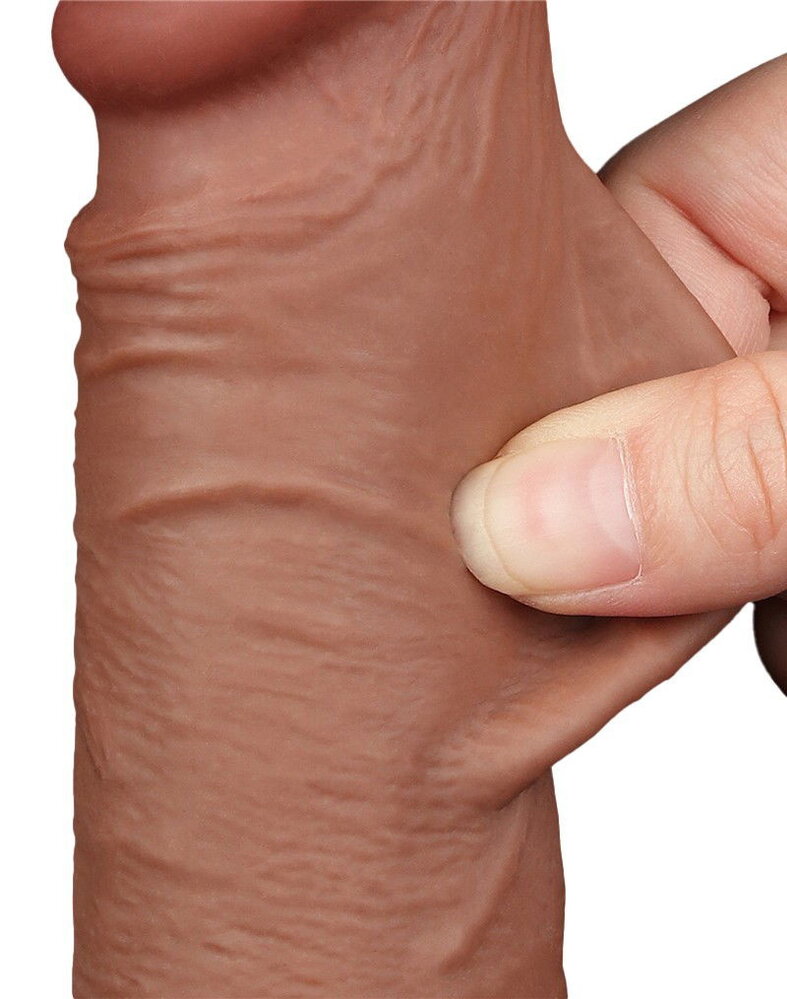 LoveToy Dildo met glijdende huid - Realistische dildo 19,5 cm Ø 3,7 cm LoveToy Dildo met glijdende huid - Realistische dildo 19,5 cm Ø 3,7 cm