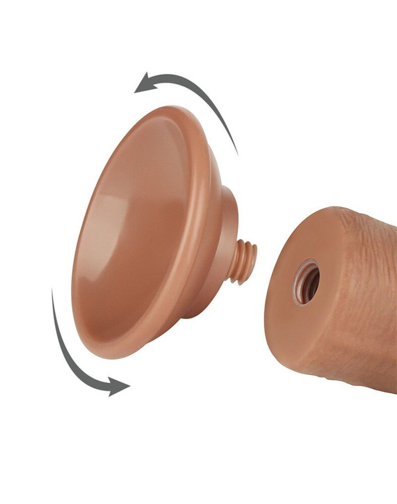 LoveToy Gode coulissant 20 cm (Ø 3,8 cm) - Marron