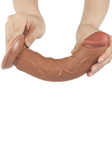 LoveToy Sliding Skin Dildo - Realistischer Dildo 20 cm Ø 3,8 cm