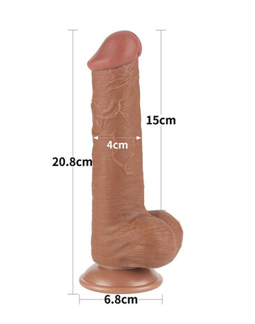 LoveToy Sliding Skin Dildo - Realistischer Dildo 20,8 cm Ø 4 cm