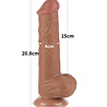 LoveToy Gode coulissant 20,8 cm (Ø 4 cm) - Marron