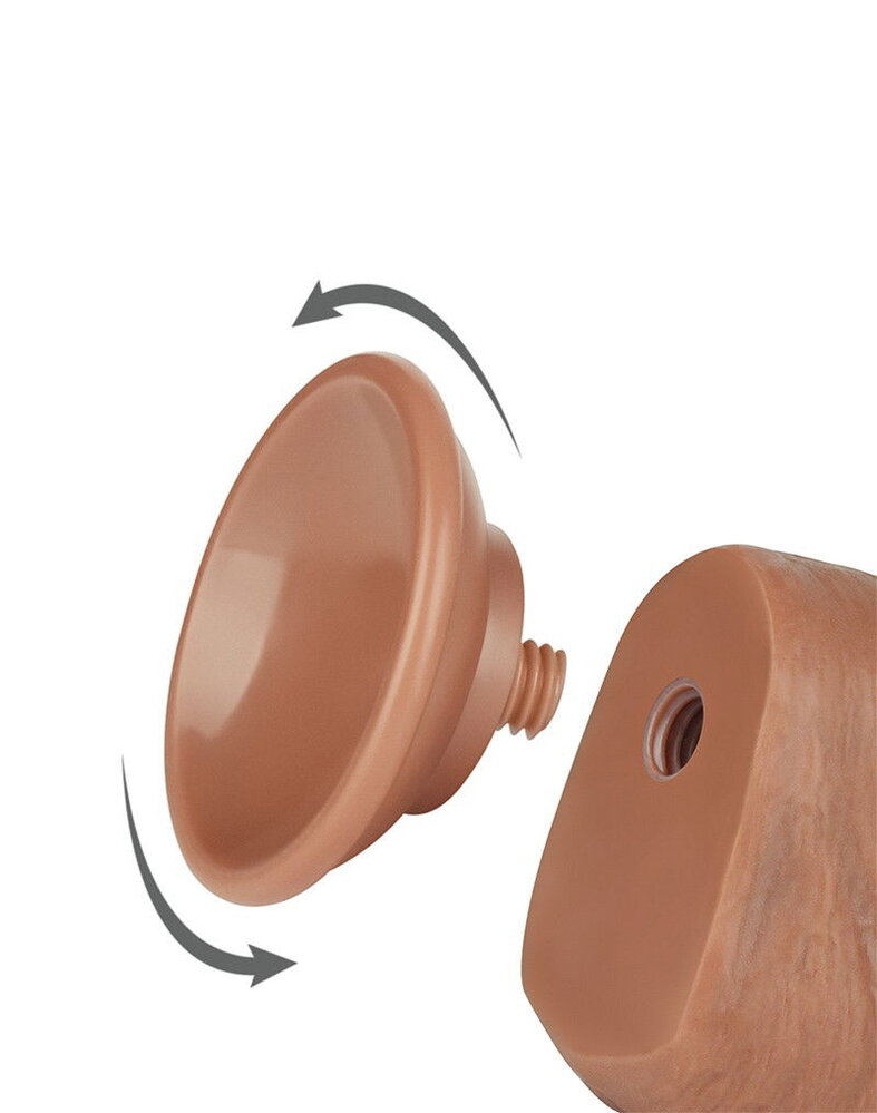 LoveToy Gode coulissant 20,8 cm (Ø 4 cm) - Marron