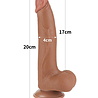 LoveToy Gode coulissant 20 cm (Ø 4 cm) - Marron