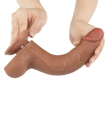 LoveToy Sliding Skin Dildo - Realistischer Dildo 20 cm Ø 4 cm