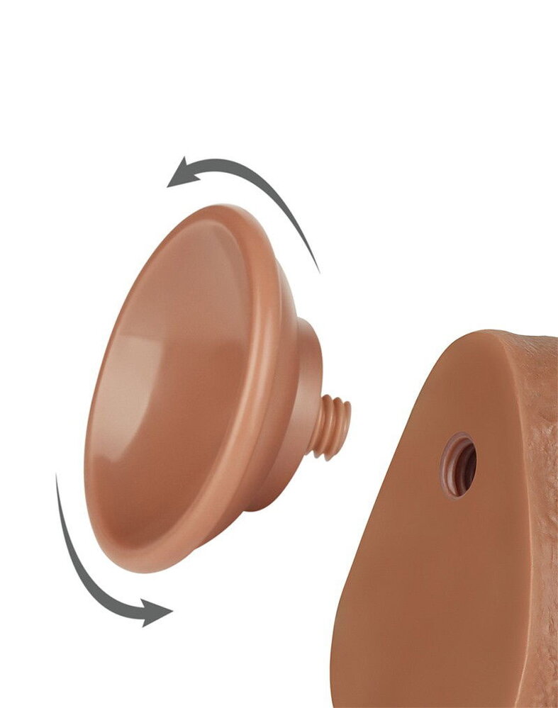 LoveToy Gode coulissant 20 cm (Ø 4 cm) - Marron