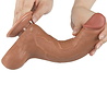 LoveToy Gode coulissant 22 cm (Ø 4,3 cm) - Marron