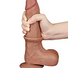 LoveToy Gode coulissant 22 cm (Ø 4,3 cm) - Marron