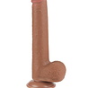 LoveToy Dildo met glijdende huid - Realistische dildo 22 cm Ø 3,7 cm