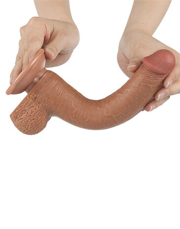 LoveToy LoveToy - Skin-Schiebe-Dildo 22 cm (Ø 3,7 cm) - Braun LoveToy LoveToy - Skin-Schiebe-Dildo 22 cm (Ø 3,7 cm) - Braun