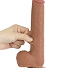 LoveToy Dildo met glijdende huid - Realistische dildo 22 cm Ø 3,7 cm