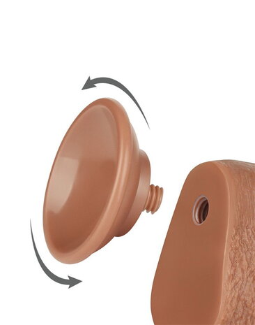 LoveToy Gode coulissant 22 cm (Ø 3,7 cm) - Marron