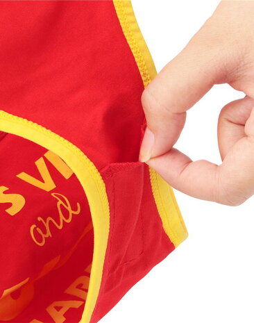 LoveToy Fuck - Culotte vibrante sexy imprimée - Rouge