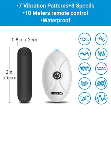 LoveToy Wet Panties - Draagbare vibrator met afstandsbediening LoveToy Wet Panties - Draagbare vibrator met afstandsbediening