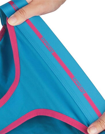 LoveToy Wet - Culotte vibrante sexy imprimée - Bleu