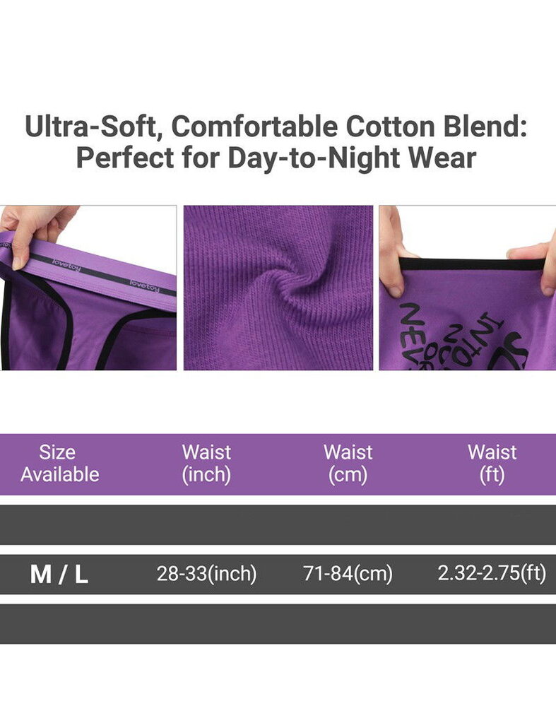 LoveToy Slide - Culotte vibrante sexy imprimée - Violet LoveToy Slide - Culotte vibrante sexy imprimée - Violet