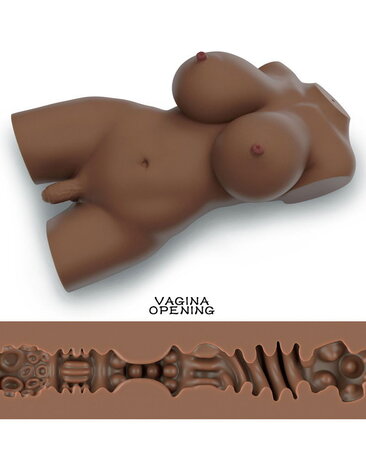 LoveToy Streetgirl's 8 - Torso Masturbator - Anale - Donkerbruin