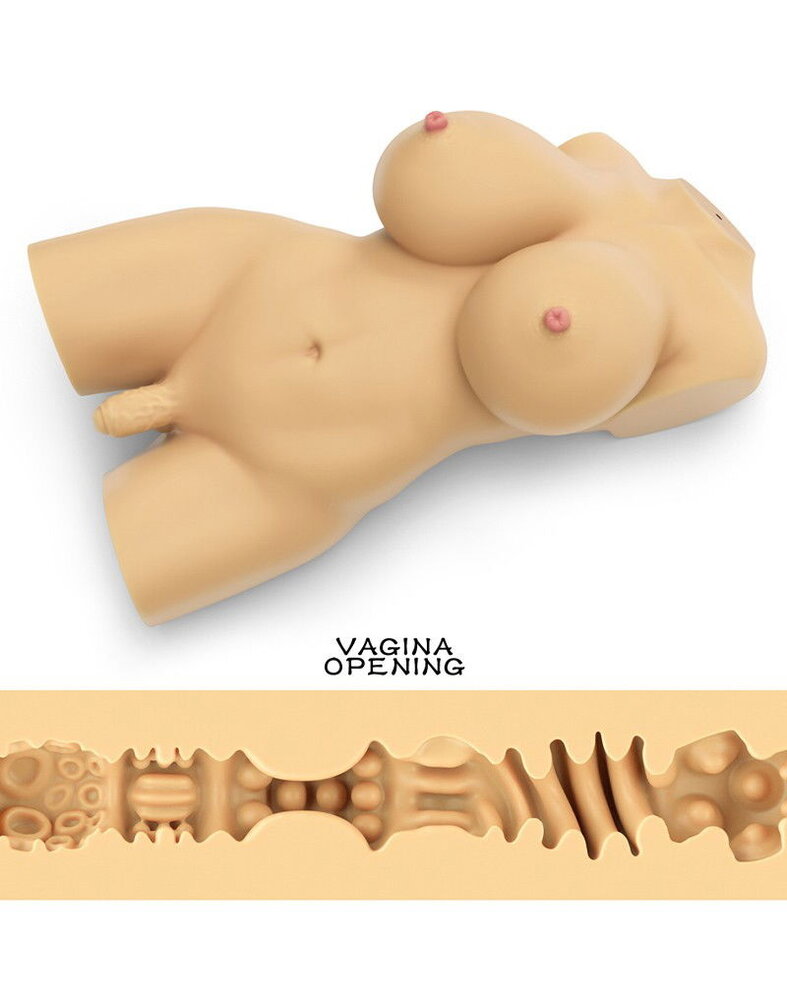 LoveToy Streetgirl's 8 - Masturbateur torse trans réaliste - Chair