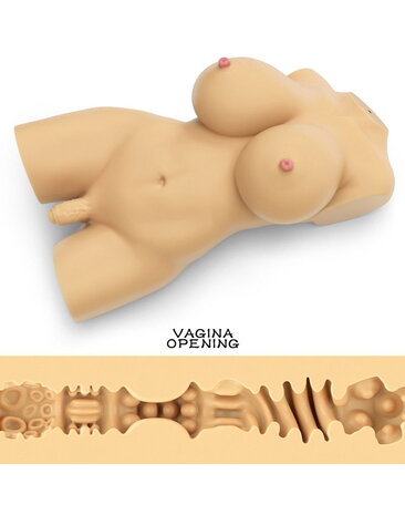 LoveToy LoveToy Streetgirl's 8 - Torso Masturbator - Anal - Hellbeige