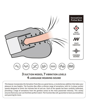 LoveToy Streetgirl's Sensation Pulse - Masturbator met zuigfunctie