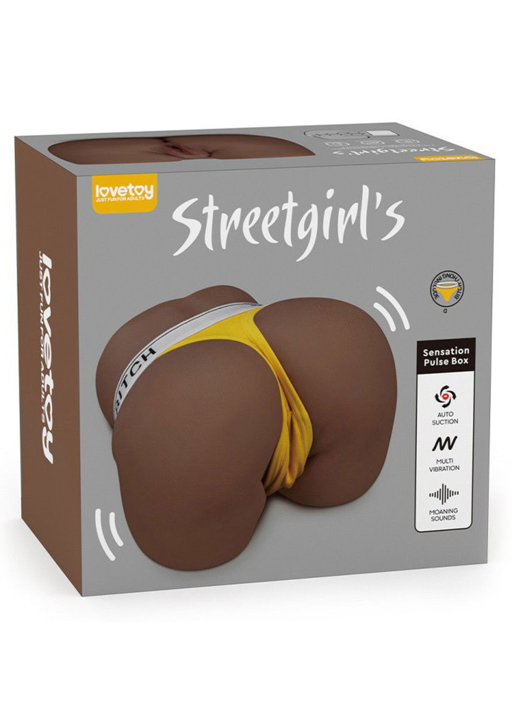 LoveToy Streetgirl's Sensation Pulse - Masturbator met zuigfunctie