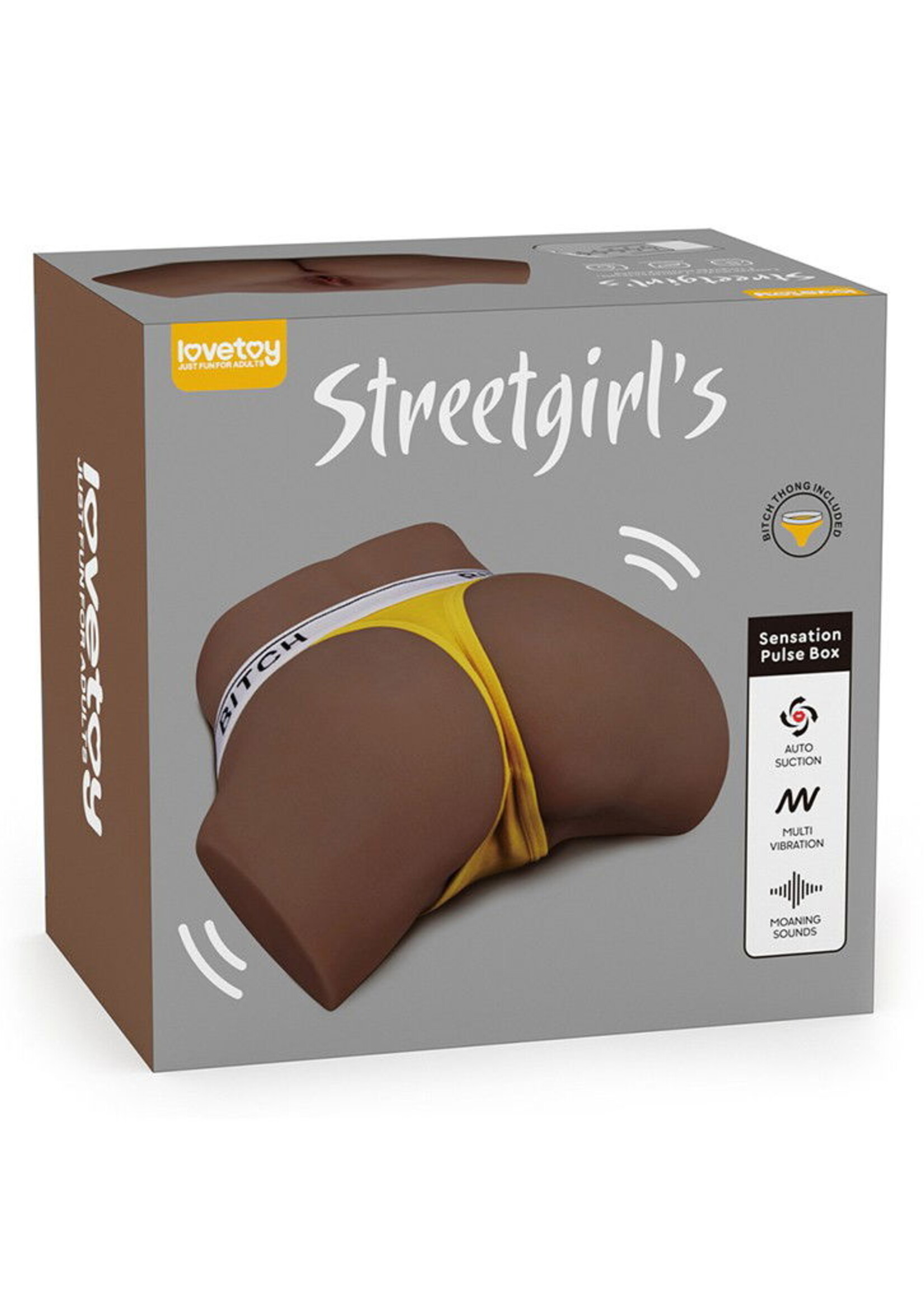 LoveToy Streetgirl's Sensation Pulse - Masturbator met zuigfunctie