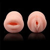 LoveToy LoveToy - Masturbateur double face en peau vierge - Vagin et bouche LoveToy LoveToy - Masturbateur double face en peau vierge - Vagin et bouche