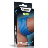 LoveToy Pinnacle Pro - Deep Rib Grip Ring - Blauw