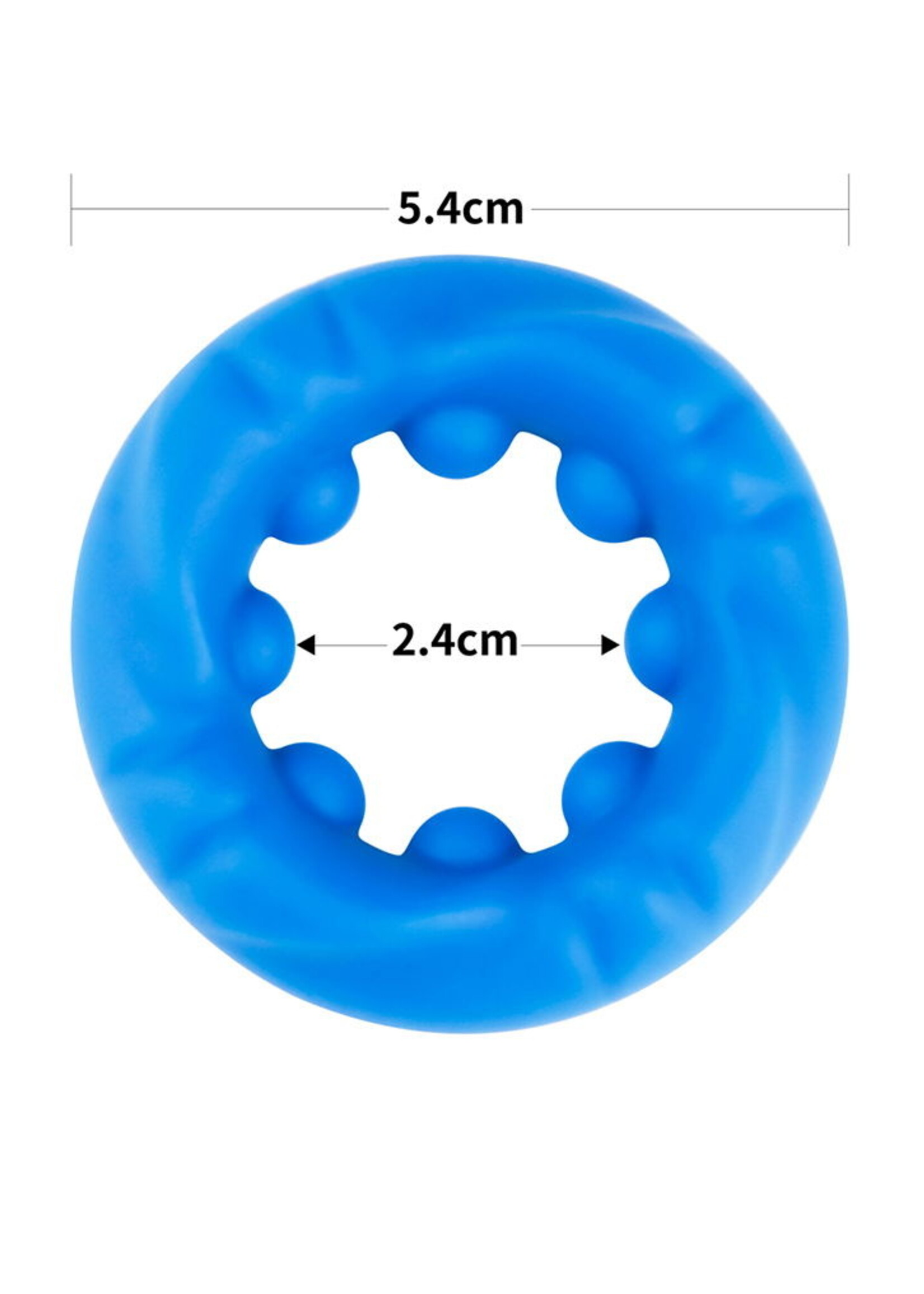LoveToy Pinnacle Pro - Civière Ridge Bump - Bleu