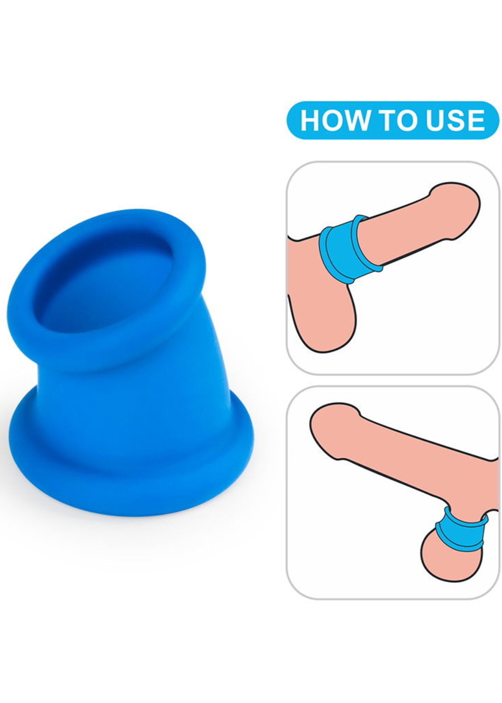 LoveToy Pinnacle Pro - Étireur conique - Bleu