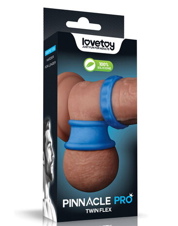 LoveToy Pinnacle Pro - Étireur Twin Flex - Bleu LoveToy Pinnacle Pro - Étireur Twin Flex - Bleu