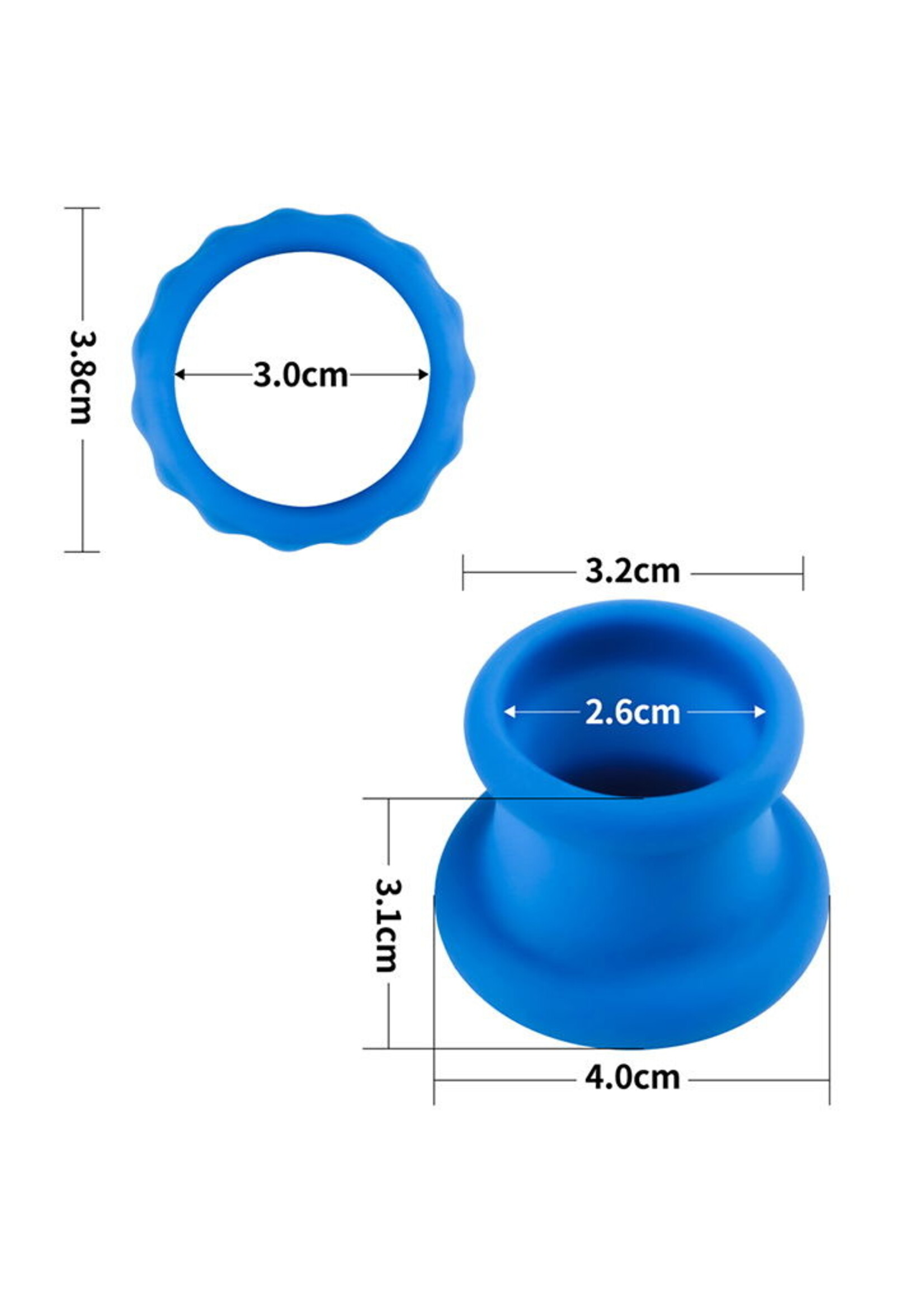 LoveToy Pinnacle Pro - Étireur Twin Flex - Bleu