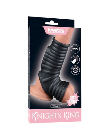 LoveToy Wave Knight Ring - Vibrerende penisring (dubbele ring)