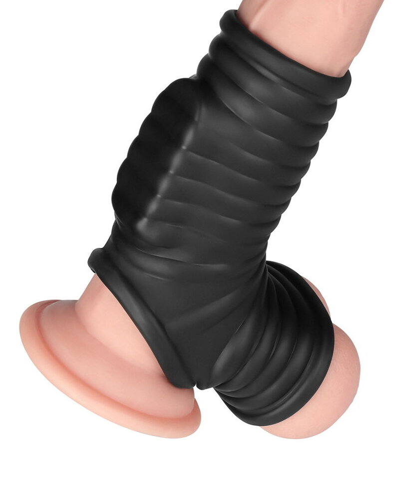 LoveToy Wellenritter-Ring - Vibrierender Penisring (Doppelring)