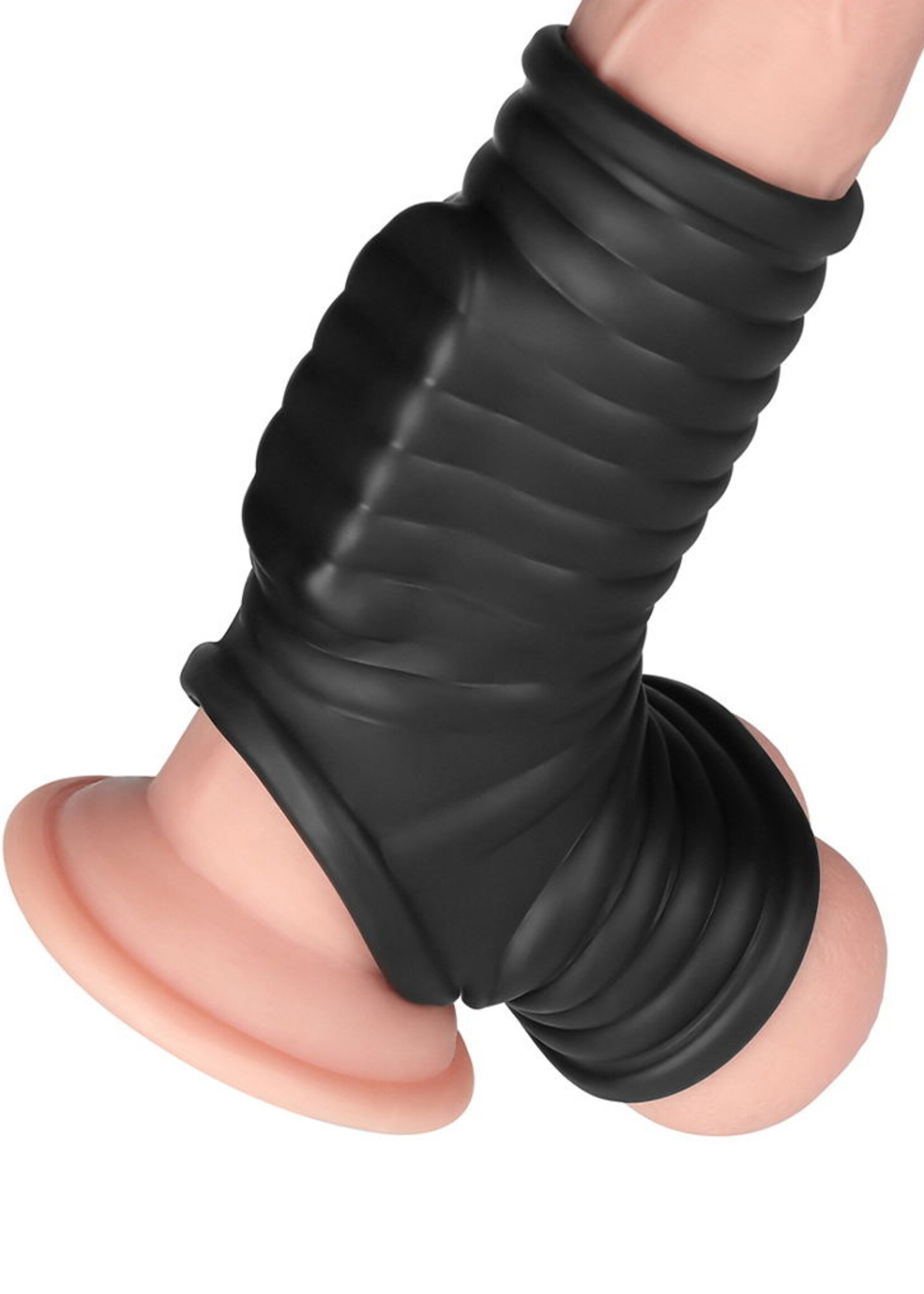 LoveToy Wellenritter-Ring - Vibrierender Penisring (Doppelring)