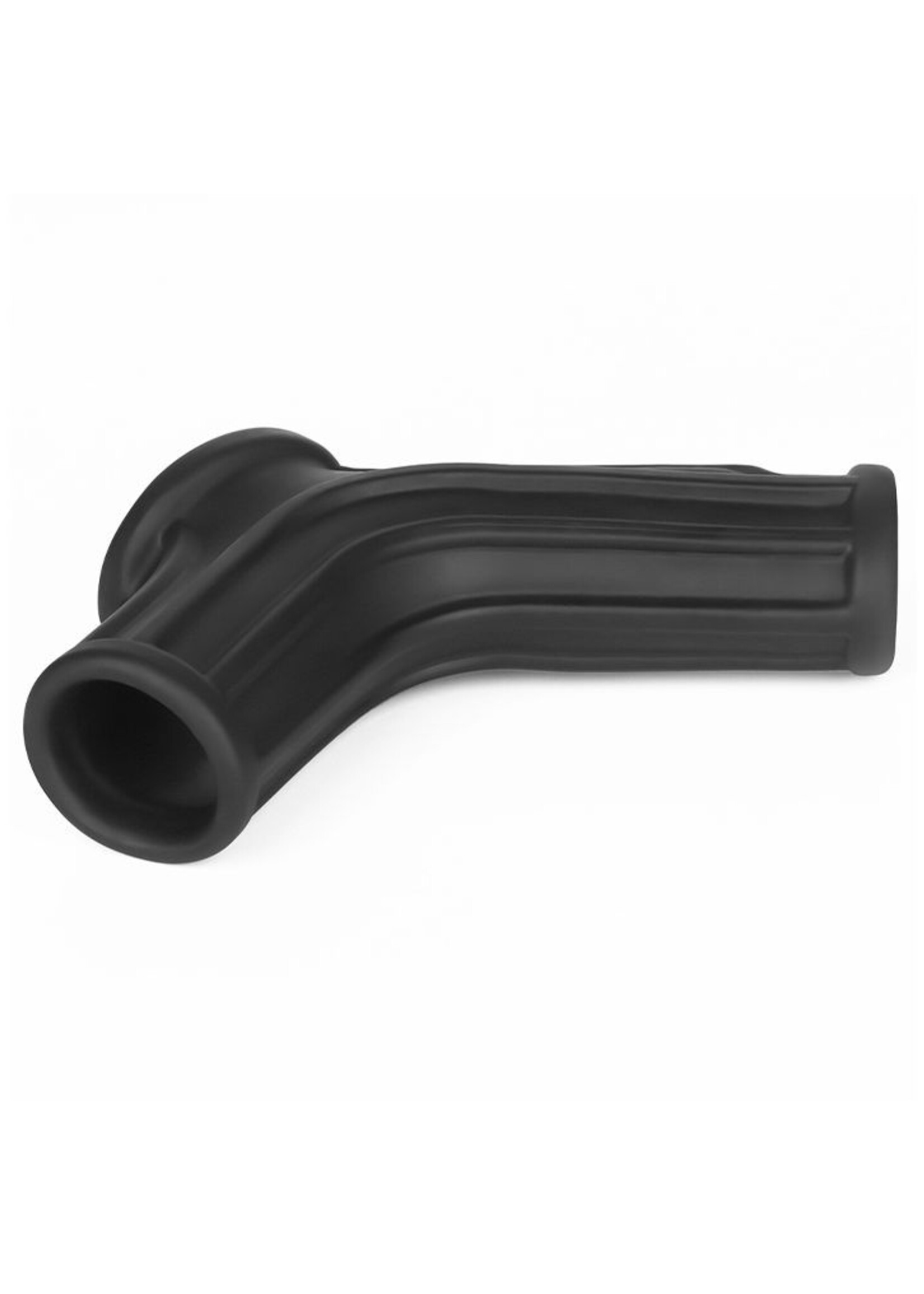 LoveToy Ridge Knights Ring - Manchon vibrant pour pénis et scrotum (Ø 2,8 cm) - Noir