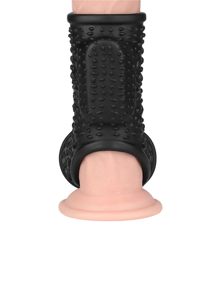 LoveToy LoveToy - Drip Knights Ring - Vibrating Penis And Scrotum Sleeve (Ø 2.8 cm) - Black LoveToy LoveToy - Drip Knights Ring - Vibrating Penis And Scrotum Sleeve (Ø 2.8 cm) - Black
