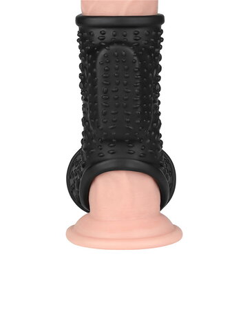 LoveToy LoveToy - Drip Knights Ring - Vibrating Penis And Scrotum Sleeve (Ø 2.8 cm) - Black LoveToy LoveToy - Drip Knights Ring - Vibrating Penis And Scrotum Sleeve (Ø 2.8 cm) - Black