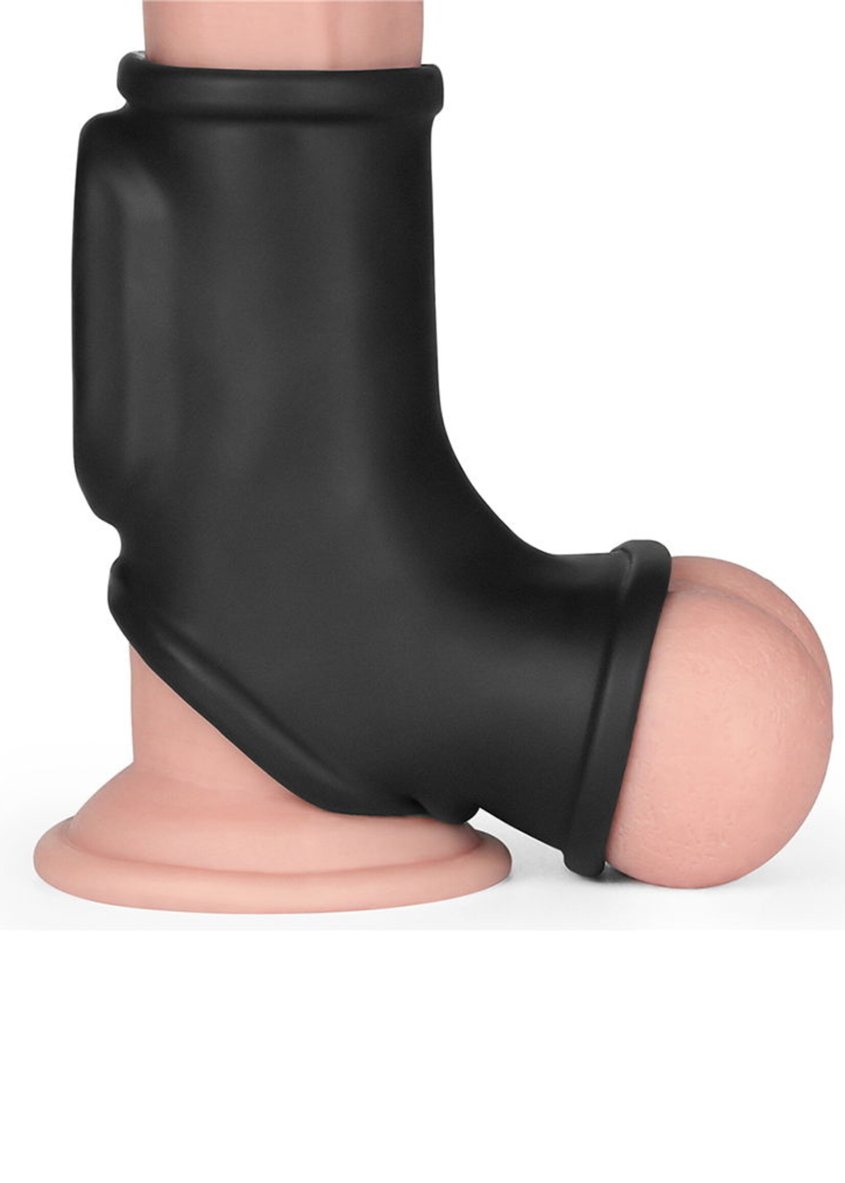LoveToy Silk Knight Ring - Vibrerende penisring (dubbele ring)