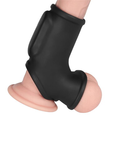 LoveToy Seidenritterring - Vibrierender Penisring (Doppelring)