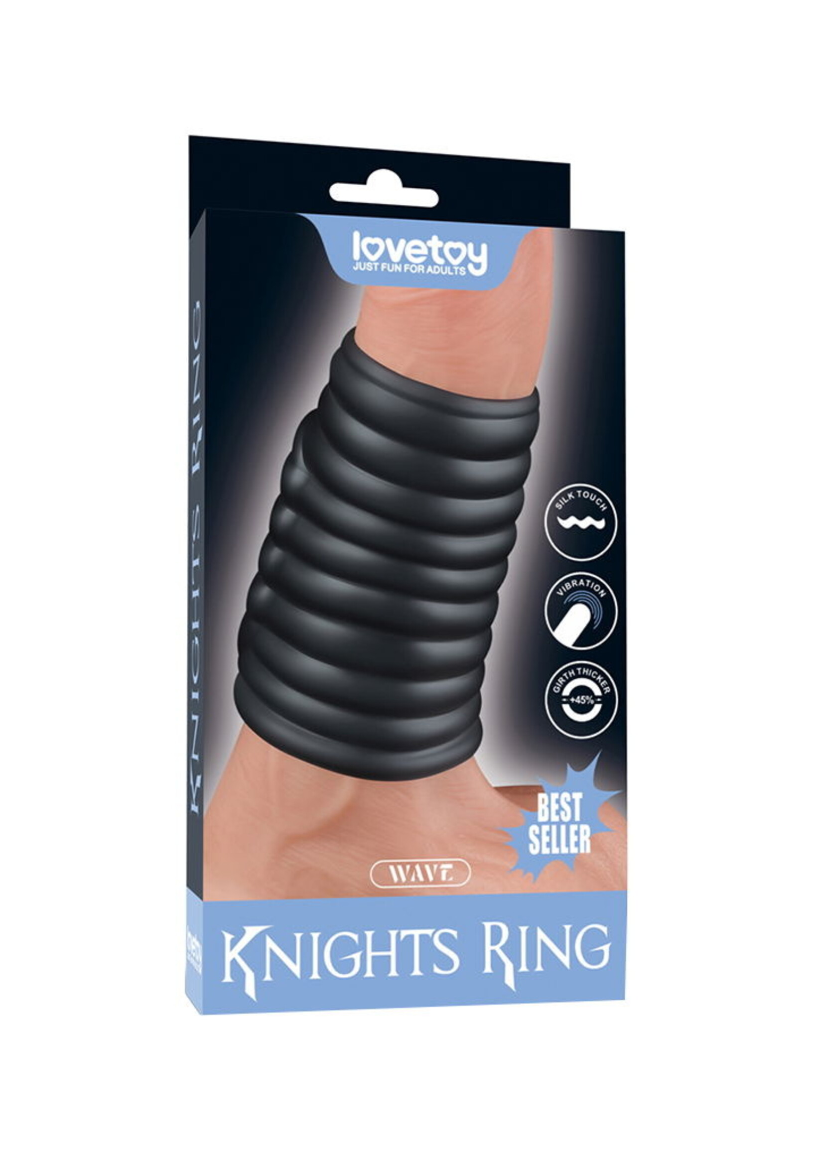 LoveToy Wave Knight Ring - Vibrerende penisring (enkele ring)