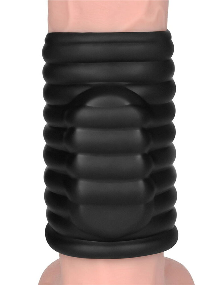 LoveToy LoveToy - Wave Knights Ring - Manchon vibrant pour pénis (Ø 3,7 cm) - Noir