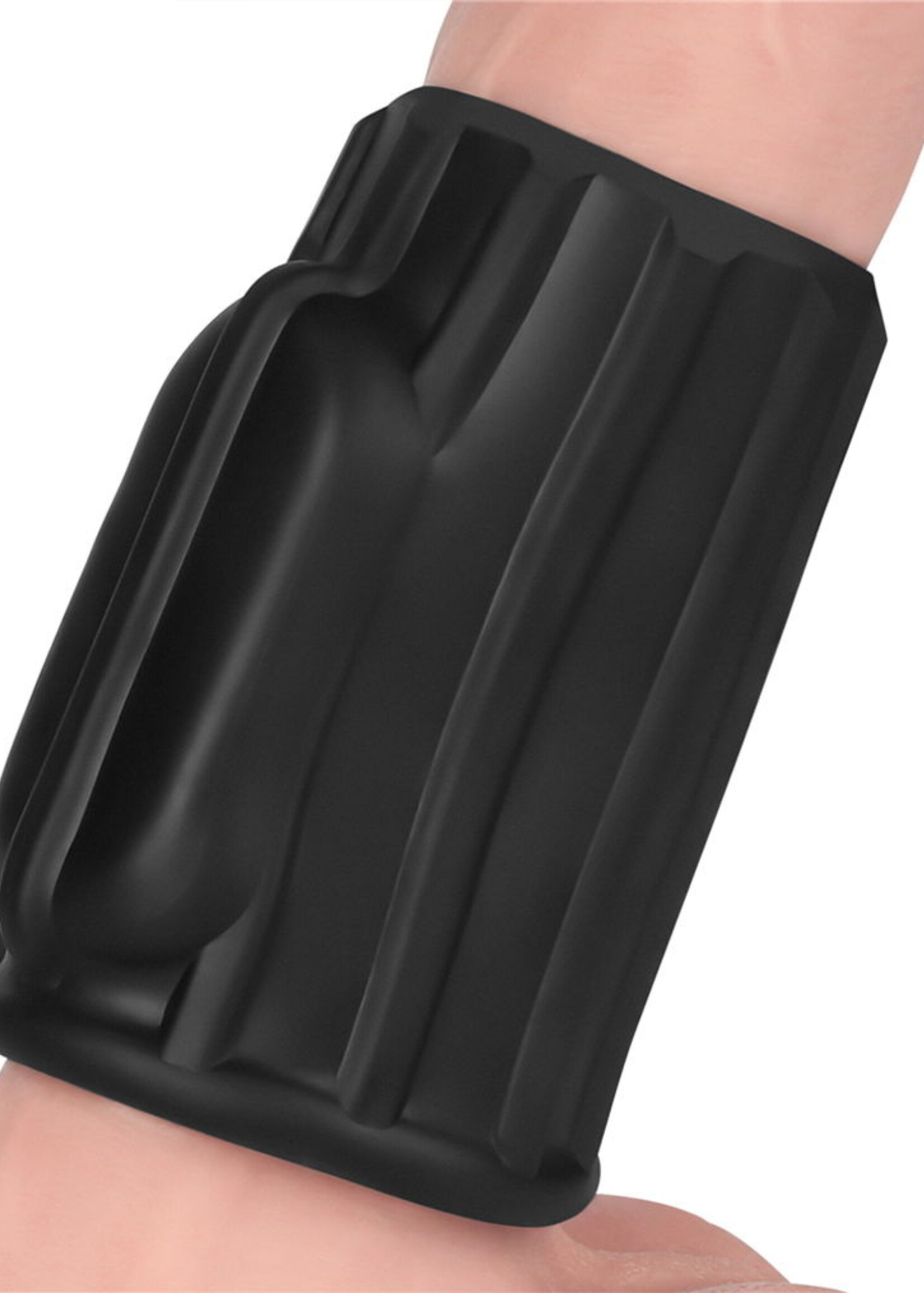 LoveToy Ridge Knights Ring - Manchon vibrant pour pénis (Ø 3,7 cm) - Noir