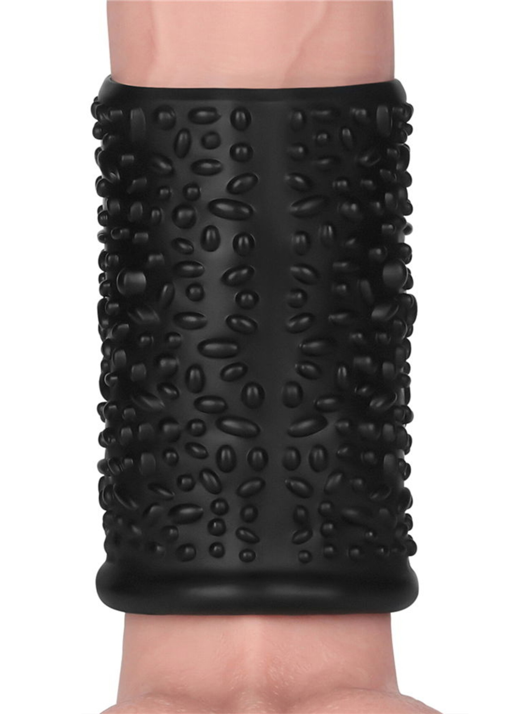 LoveToy Drip Knights Ring - Manchon vibrant pour pénis (Ø 3,7 cm) - Noir