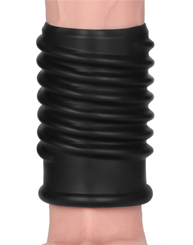 LoveToy LoveToy - Spiral Knights Ring - Vibrating Penis Sleeve (Ø 3.6 cm) - Black LoveToy LoveToy - Spiral Knights Ring - Vibrating Penis Sleeve (Ø 3.6 cm) - Black
