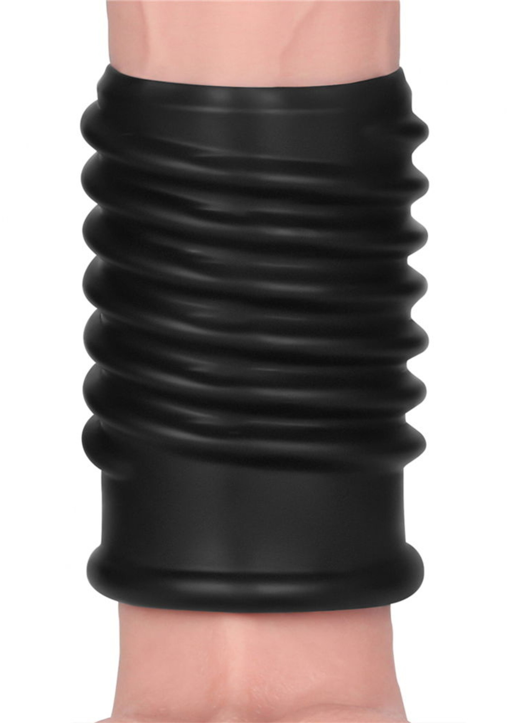 LoveToy Spiral Knight Ring - Penisring Ø3,6 cm met vibratie