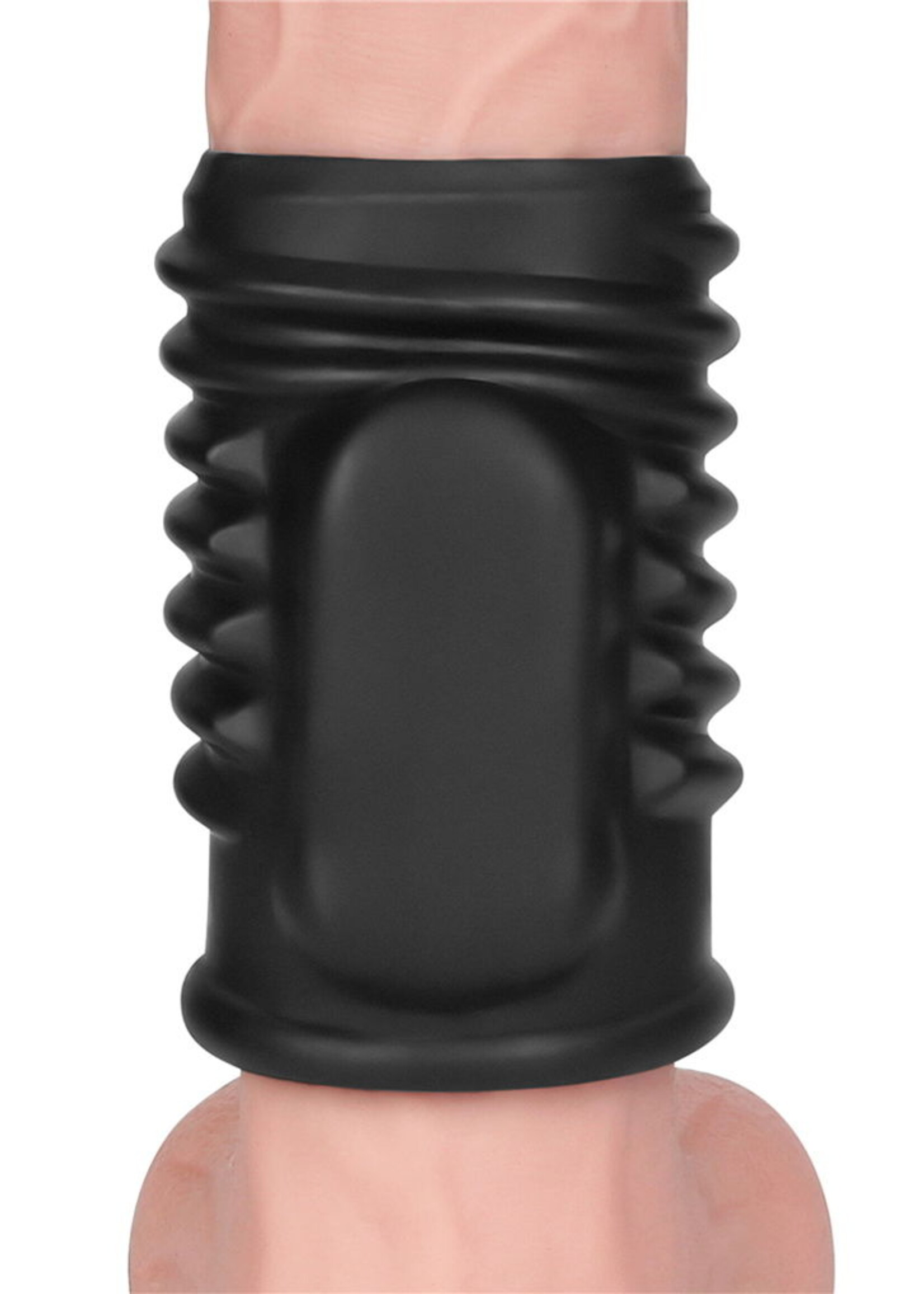 LoveToy Spiral Knight Ring - Penisring Ø3,6 cm met vibratie